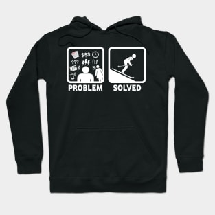 Skiing Funny Problems Solvedd Hoodie